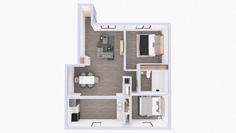 a floor plan of a small apartment